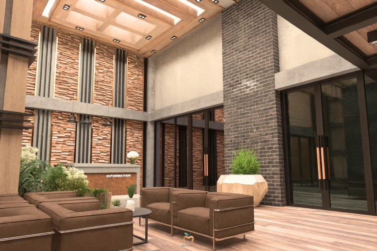 รีวิวการออกแบบ 3D ตกแต่งภายในบิวท์อิน อาคารวีนิค