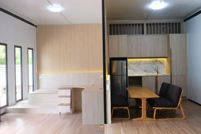 รีวิวบิวท์อินบ้านน็อคดาวน์ มุมมองภายในบ้าน