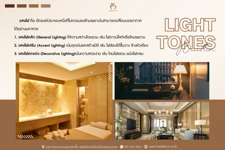 บิวท์อินกับการเลือกแสงไฟ