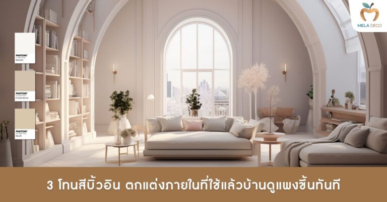3 โทนสีบิ้วอิน ตกแต่งภายในที่ใช้แล้วบ้านดูแพงขึ้นทันที