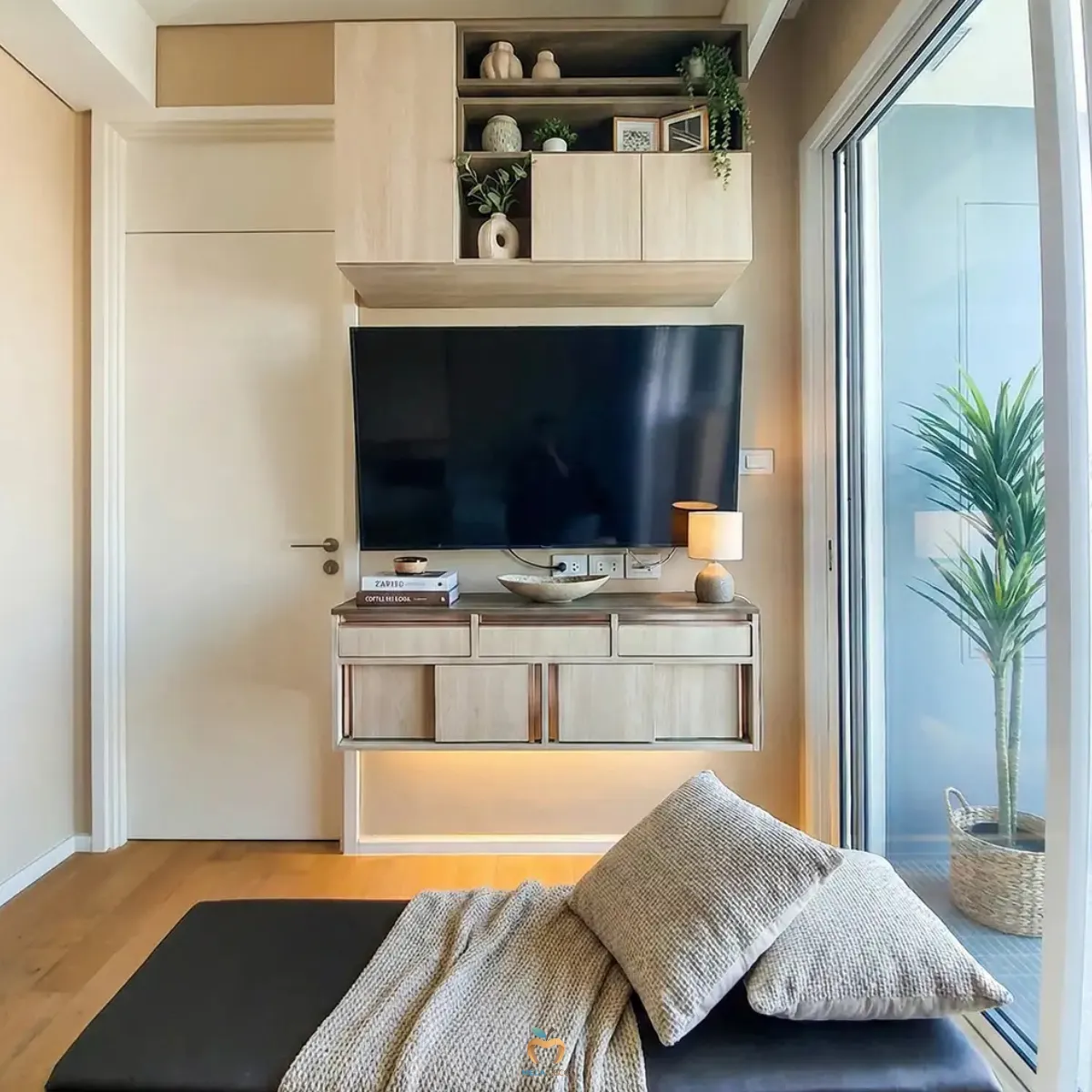 รีวิวบิ้วอินชั้นวางทีวี The Saint Residences