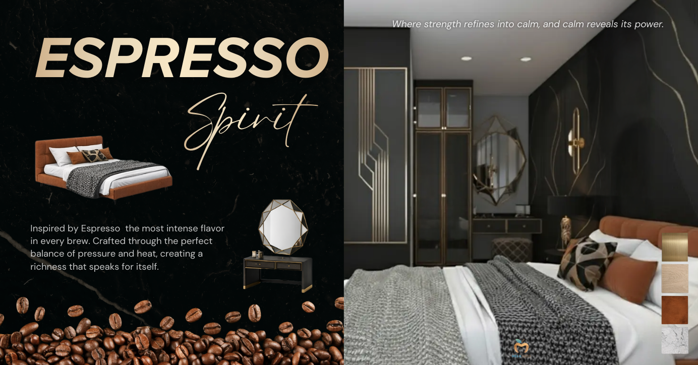 บิ้วอินห้องนอนคอกเลคชัน Espresso Spirit